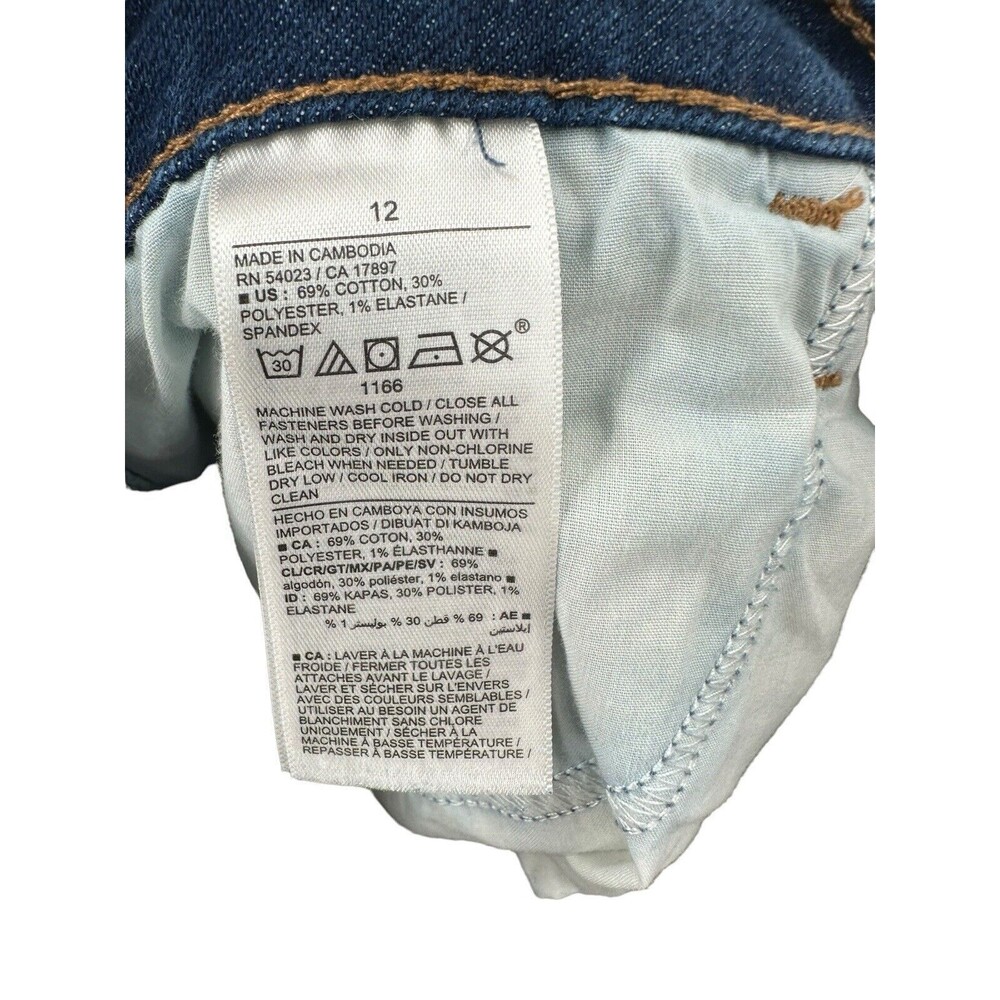 Old Navy Jeans 12 Women's Mid Rise Boot-Cut Dark Wash Stretch - Picture 5 of 5